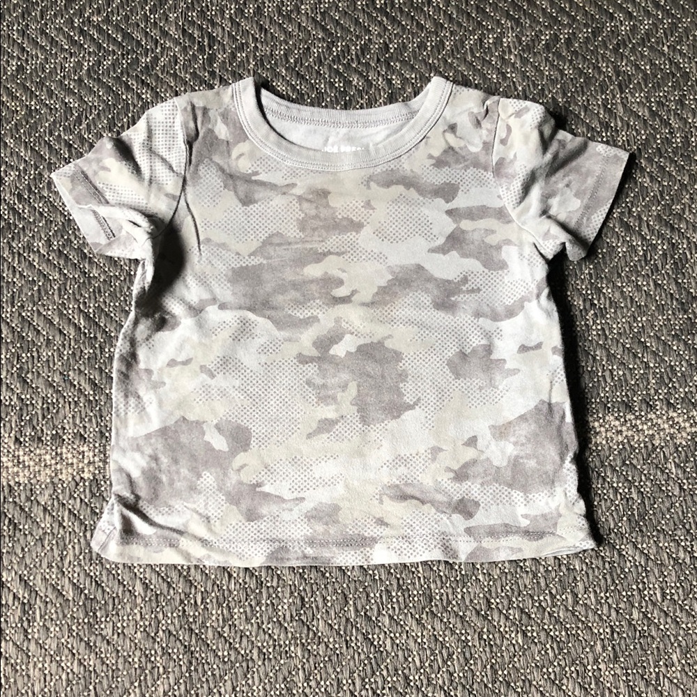 Joe Fresh Gray & White Camo Short Sleeve Tee